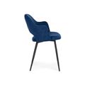 миниатюра Стул Гутрид прошивка ромбы сзади темно-синий / черный №4