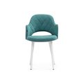 миниатюра Стул Гутрид ромбы спереди бирюзовый / белый №3
