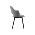 миниатюра Стул Гутрид ромбы спереди серый / черный №3