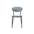 миниатюра Стул Корсе пыльно-голубой / черный глянец №2