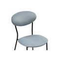 миниатюра Стул Корсе пыльно-голубой / черный глянец №5