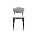 миниатюра Стул Корсе светло-серый/ черный глянец №2