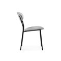 миниатюра Стул Корсе светло-серый/ черный глянец №3