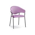 миниатюра Стул Рансол лиловый / черный глянец №1