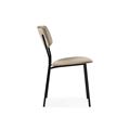 миниатюра Стул Фиер серо-бежевый / черный глянец №3