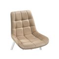 миниатюра Стул Челси велюр бежевый / белый №5