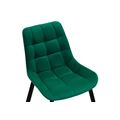 миниатюра Стул Челси велюр зеленый / черный №5