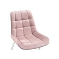 миниатюра Стул Челси велюр розовый / белый №5