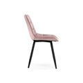 миниатюра Стул Челси велюр розовый / черный №3