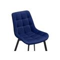 миниатюра Стул Челси черный / синий №5