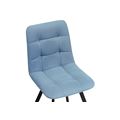 миниатюра Стул Чилли черный / голубой №5