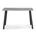 миниатюра Стол деревянный Тринити Лофт 120х60х75 25 мм бетон / матовый черный №3