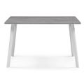 миниатюра Стол деревянный Тринити Лофт 120х80х75 25 мм бетон / белый матовый №2