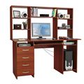миниатюра Стол компьютерный Милан-6П, с полкой и надставкой орех итальянский №2