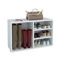 миниатюра Полка для обуви Лана-2 ПОЛ-2 (1С+1П) белый №1
