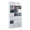 миниатюра Стеллаж в комплекте Либерти-31 Глянец белый / белый №1