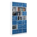 миниатюра Стеллаж в комплекте Либерти-31 Глянец белый / синий №1