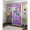 миниатюра Стеллаж в комплекте Либерти-31 Глянец белый / фиолетовый №2