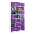 миниатюра Стеллаж в комплекте Либерти-31 Глянец белый / фиолетовый №1