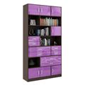 миниатюра Стеллаж в комплекте Либерти-31 Глянец венге / фиолетовый №1