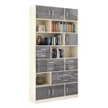 миниатюра Стеллаж в комплекте Либерти-31 Глянец дуб молочный / серый №1