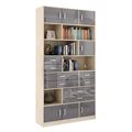 миниатюра Стеллаж в комплекте Либерти-31 Глянец дуб сонома / серый №1