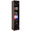 миниатюра Стеллаж в комплекте Либерти-41 Глянец венге / чёрный №1