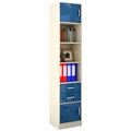 миниатюра Стеллаж в комплекте Либерти-41 Глянец дуб молочный / синий №1