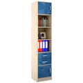 миниатюра Стеллаж в комплекте Либерти-41 Глянец дуб сонома / синий №1