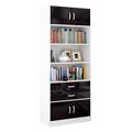 миниатюра Стеллаж в комплекте Либерти-51 Глянец белый / чёрный №1