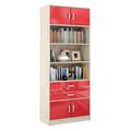 миниатюра Стеллаж в комплекте Либерти-51 Глянец дуб сонома / красный №1