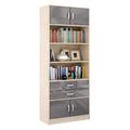 миниатюра Стеллаж в комплекте Либерти-51 Глянец дуб сонома / серый №1