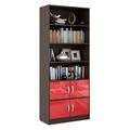 миниатюра Стеллаж в комплекте Либерти-52 Глянец венге / красный №1