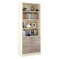 миниатюра Стеллаж в комплекте Либерти-52 Глянец дуб молочный / капучино №1