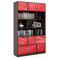 миниатюра Стеллаж в комплекте Либерти-62 Глянец венге / красный №1