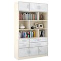 миниатюра Стеллаж в комплекте Либерти-62 Глянец дуб молочный / белый №1