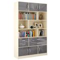 миниатюра Стеллаж в комплекте Либерти-62 Глянец дуб молочный / серый №1