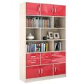 миниатюра Стеллаж в комплекте Либерти-62 Глянец дуб сонома / красный №1