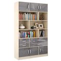 миниатюра Стеллаж в комплекте Либерти-62 Глянец дуб сонома / серый №1