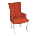 миниатюра Кресло Виктория Эмаль белая/G08 - Морковный №1