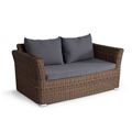 миниатюра "Капучино", диван двухместный, коричневый №1
