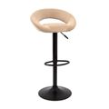 миниатюра Барный стул S-905 (BEIGE B-1005 velvet / черный) БАЗОВЫЙ №1