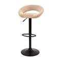 миниатюра Барный стул S-905 (BEIGE B-1005 velvet / черный) БАЗОВЫЙ №2