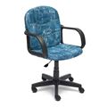 миниатюра Офисное компьютерное кресло BAGGI (джинса) №1
