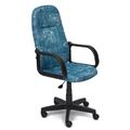 миниатюра Офисное компьютерное кресло LEADER (джинса) №1