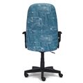 миниатюра Офисное компьютерное кресло LEADER (джинса) №4