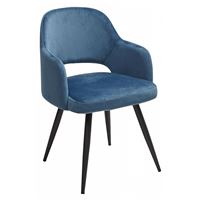 Стул на металлокаркасе VANCOUVER Морская волна велюр G062-45