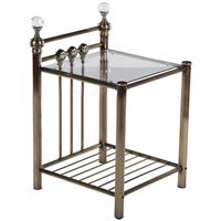 Тумба прикроватная 9306 Античная медь с кристаллами