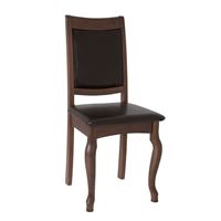 Стул Ретро мягкий Темный тон / Коричневый кож.зам