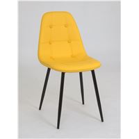 Стул 301Р/Alex soft bk ml Yellow-12 PU